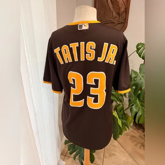 Nike San Diego Padres Fernando Tatis Jr Jersey Brown Men’s Small - Picture 3 of 4